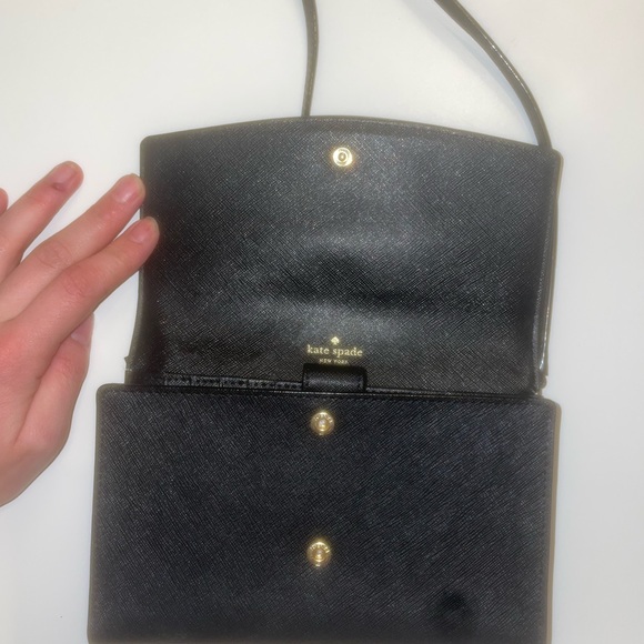 Kate spade black crossbody bag with gold details - coin purse and card holder - Picture 5 of 9